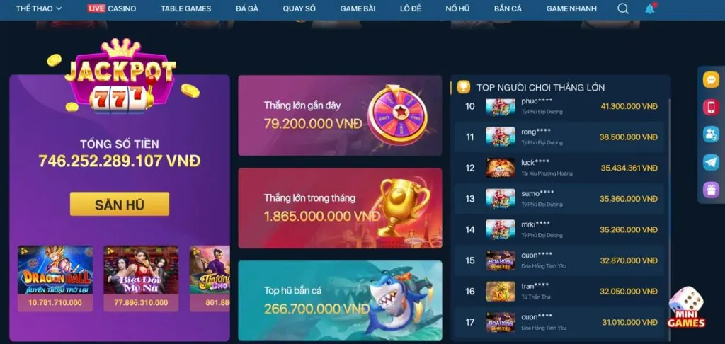 Thưởng nạp lại 9VND GAME